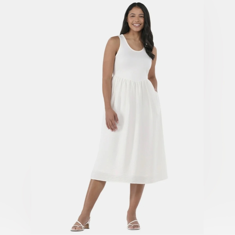 NWT Sleeveless Midi Dress W/Pockets